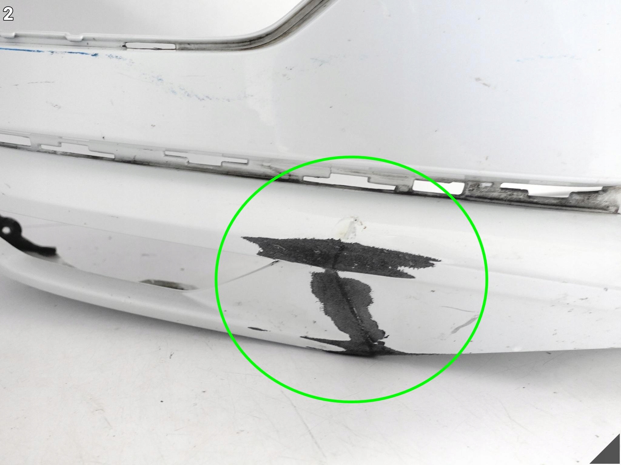 VOLVO XC60 II (2 GENERACJA) 17-21 bumper BUMPER front (washers) damaged
