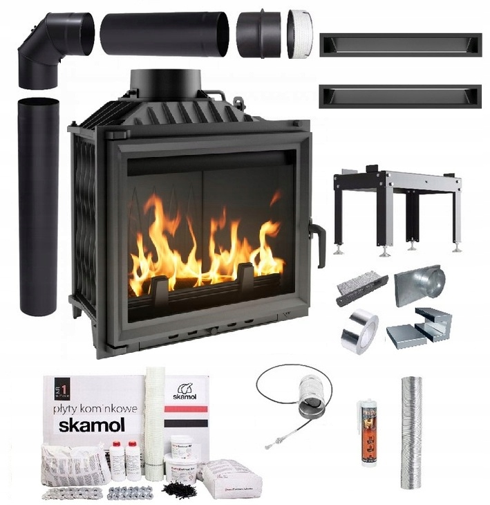 Krbová Vložka Litinová Antek 10 Ekoprojektová Sada Trubky Lufty Desky