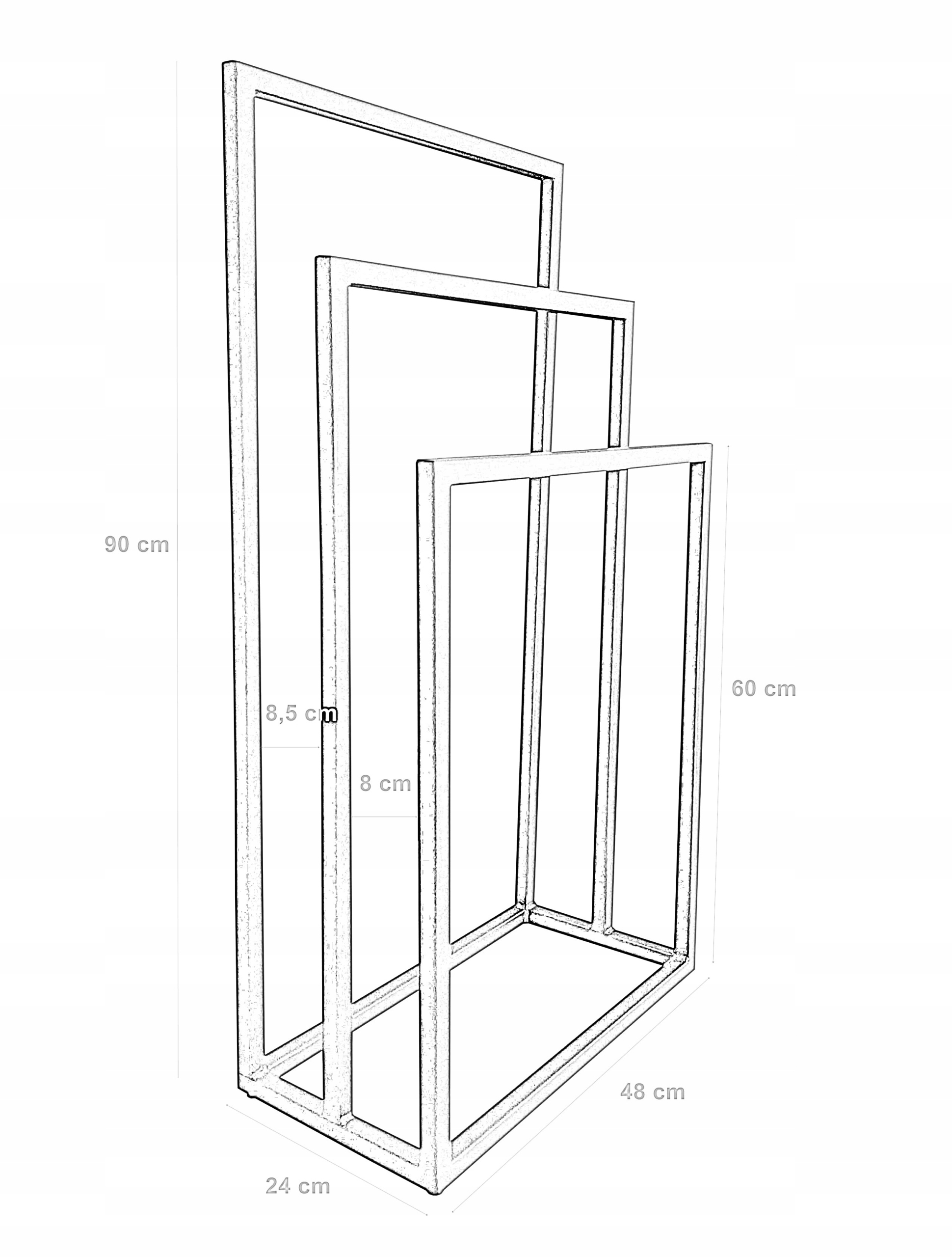 Stojak na ręczniki wieszak złoty LOFT 20mm Kod producenta WIESZAK 20MM ZŁOTY