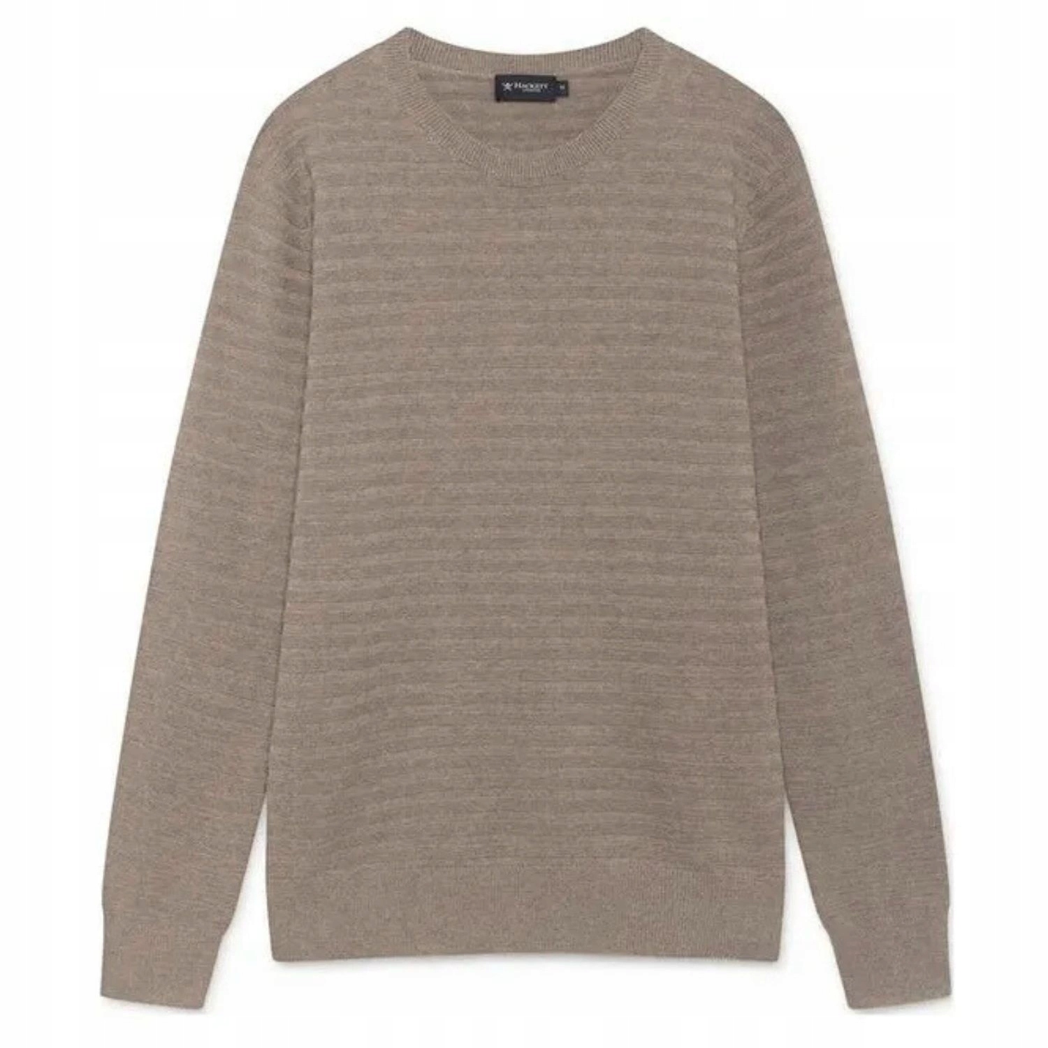 Pánský svetr Hackett London Garter bavlněný béžový tenký vel. XXL