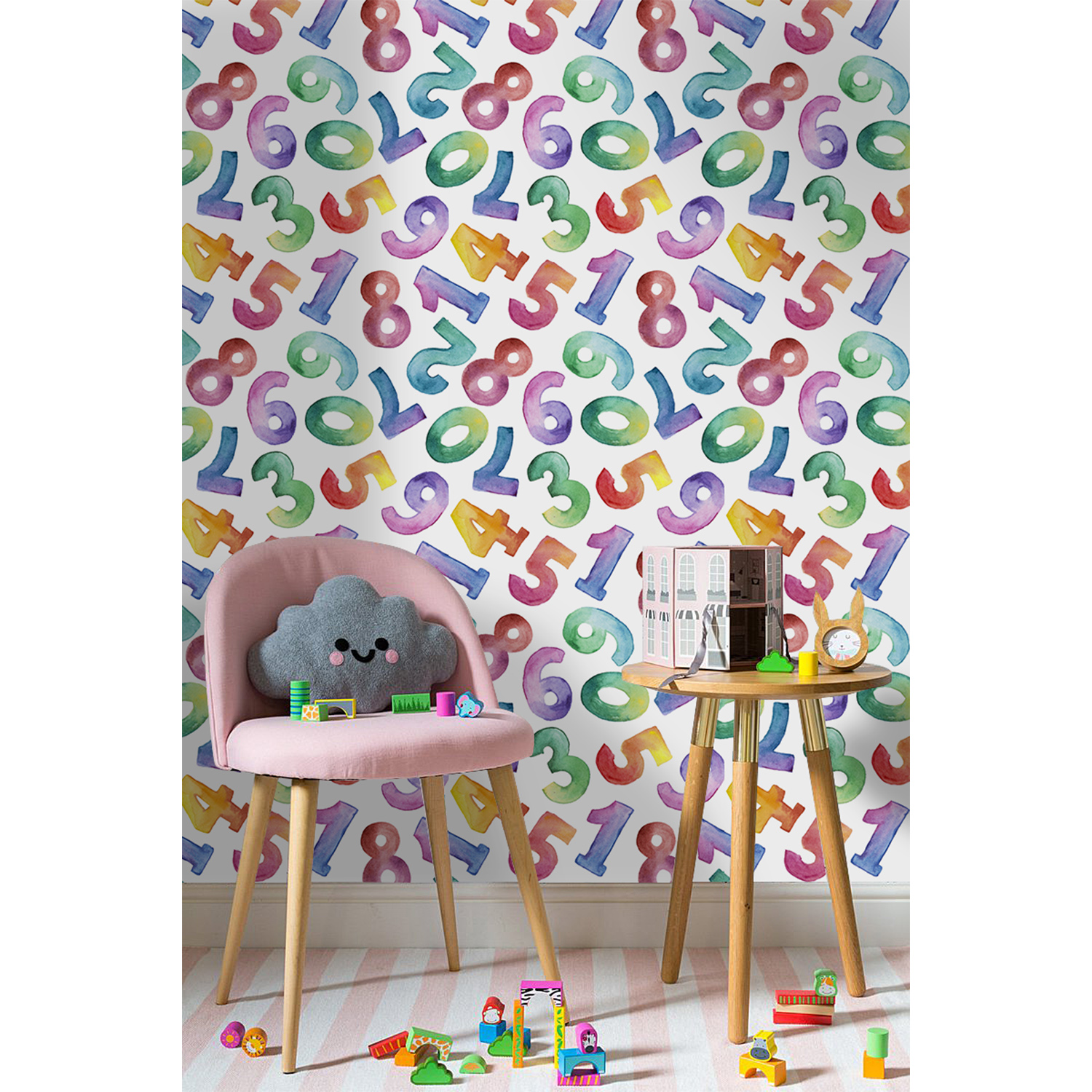 

Fototapeta do salonu Tęczowa matematyka 312x219 cm