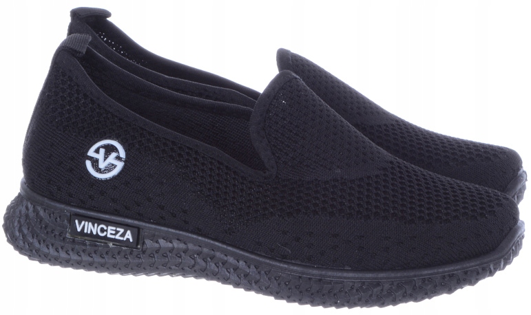 Černé Pohodlné Sportovní Boty Dámské Lehké Látkové Slip on 38