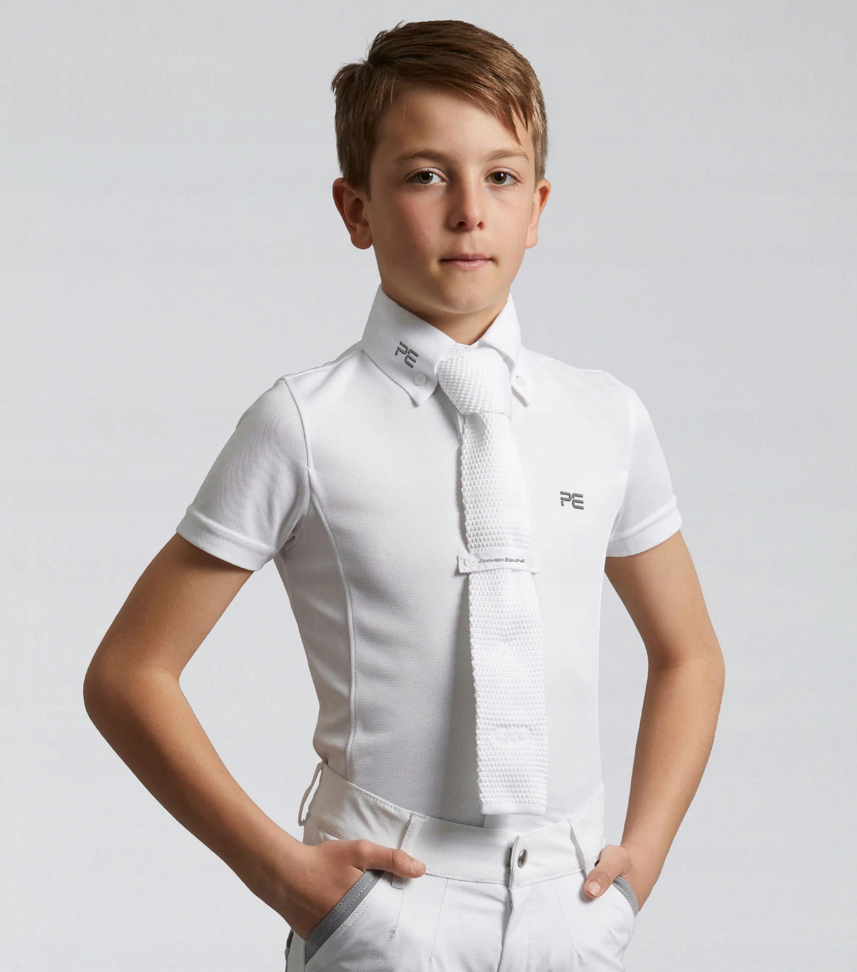 Koszula konkursowa jeździecka Premier Equine Mini Antonio chłopięca 158