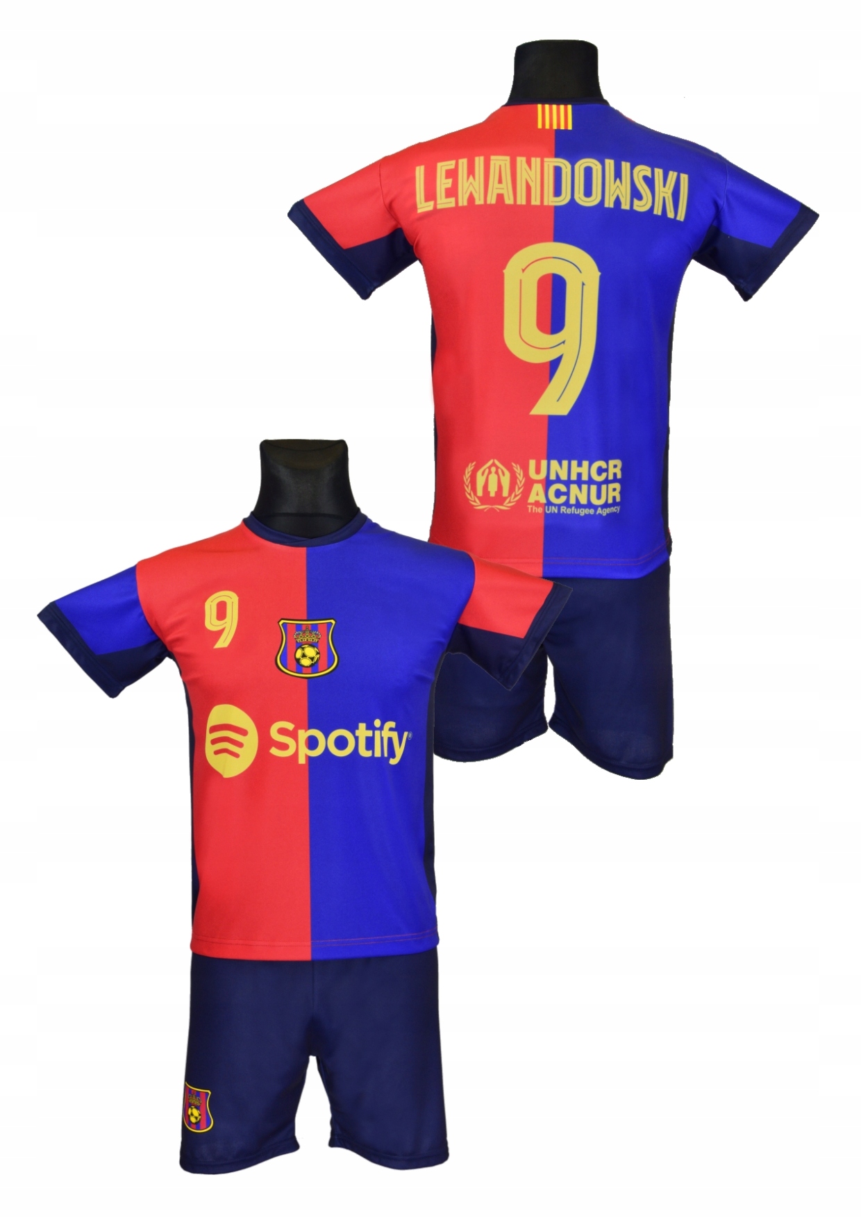 LEWANDOWSKI BARCELONA strój koszulka spodenki 158 Marka Inna marka