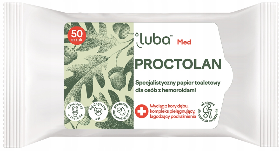 

Proctolan papier toaletowy na hemoroidy