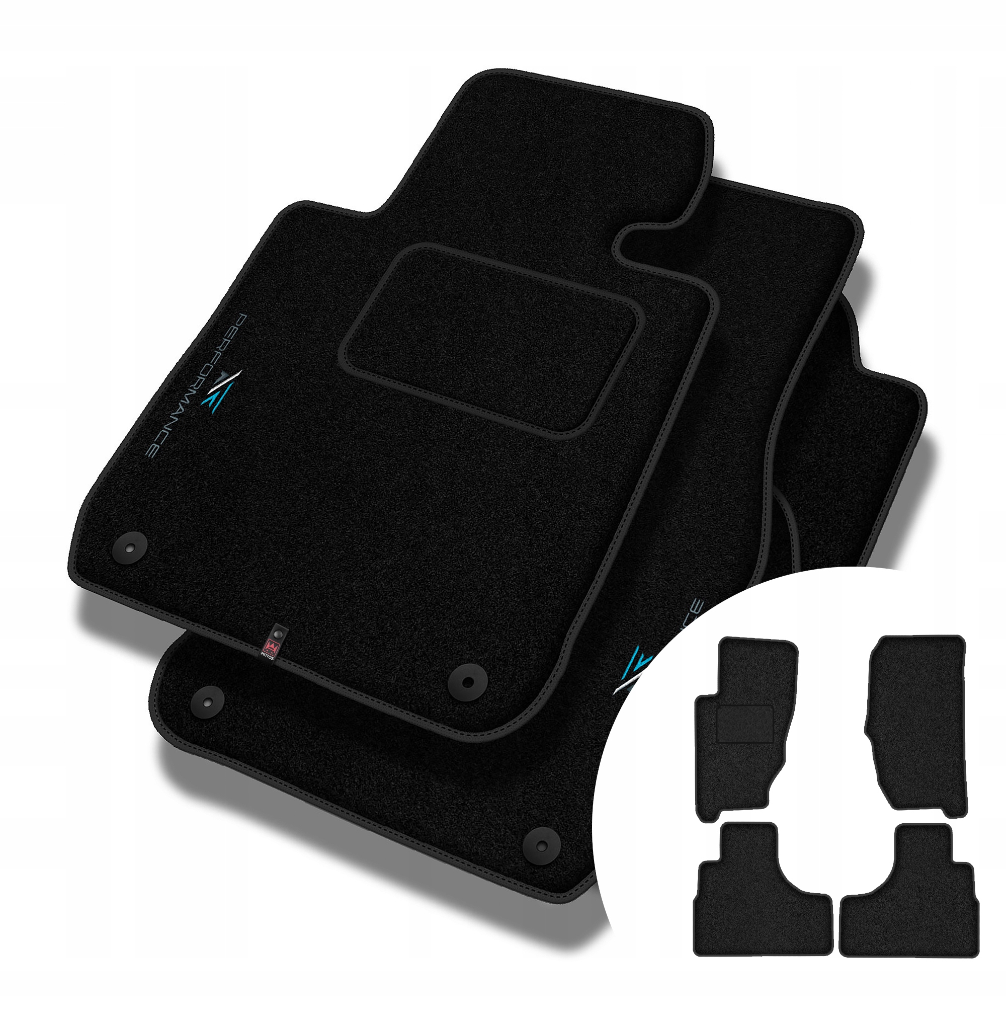 Velurové koberce Performance pro Jeep Cherokee III (kj) 2001-2007