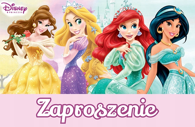 ZAPROSZENIE URODZINOWE KSIĘŻNICZKI PRINCESS 1szt
