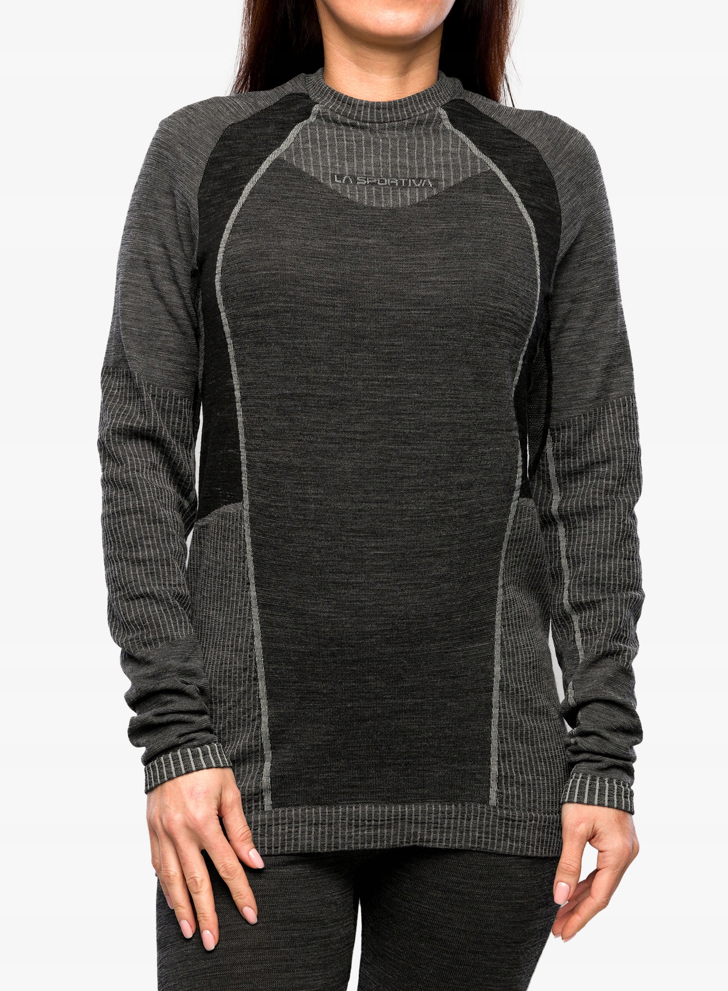 Mikina termoaktivní mikina La Sportiva Wool70 Tech Longsleeve carbon/cloud