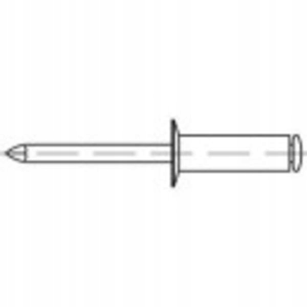 NITY ZRYWALNE Z ŁBEM PŁASKIM TOOLCRAFT 500 SZTUK