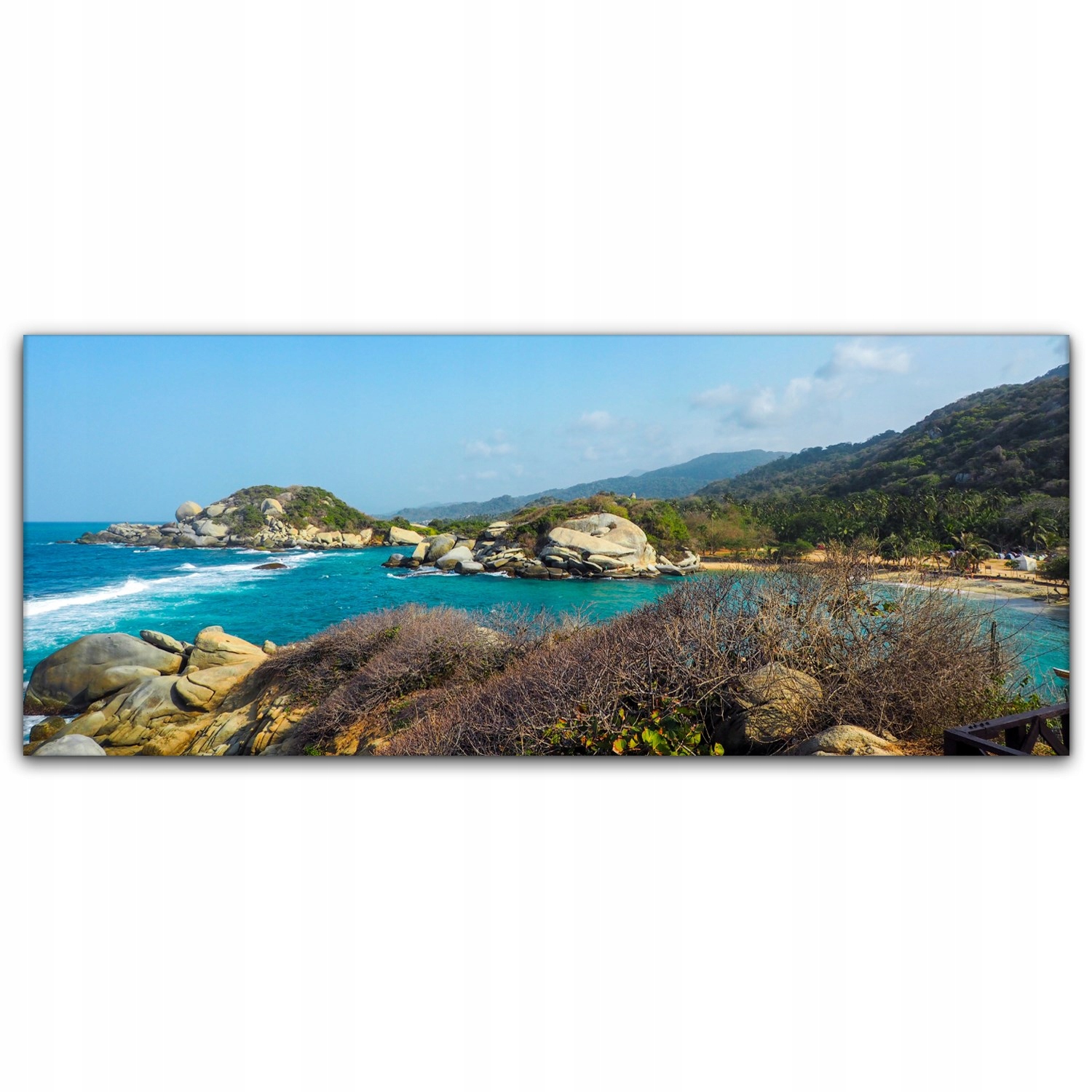 

Obraz płótno z foto 125x50 Tropiki Wyspa Wybrzeże