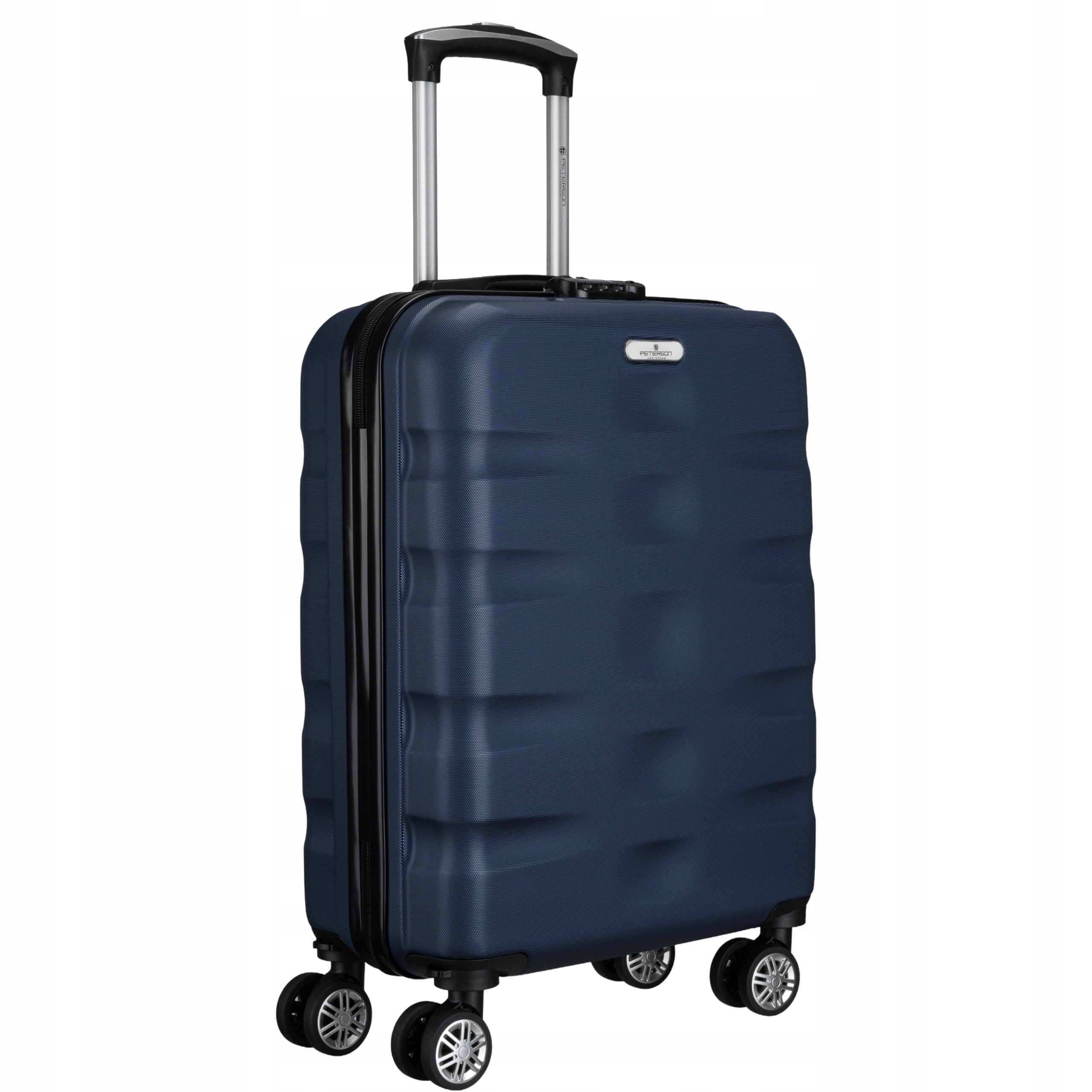 Cestovní kufr 55x40x20 do letadla Wizzair Ryanair Peterson, modrý
