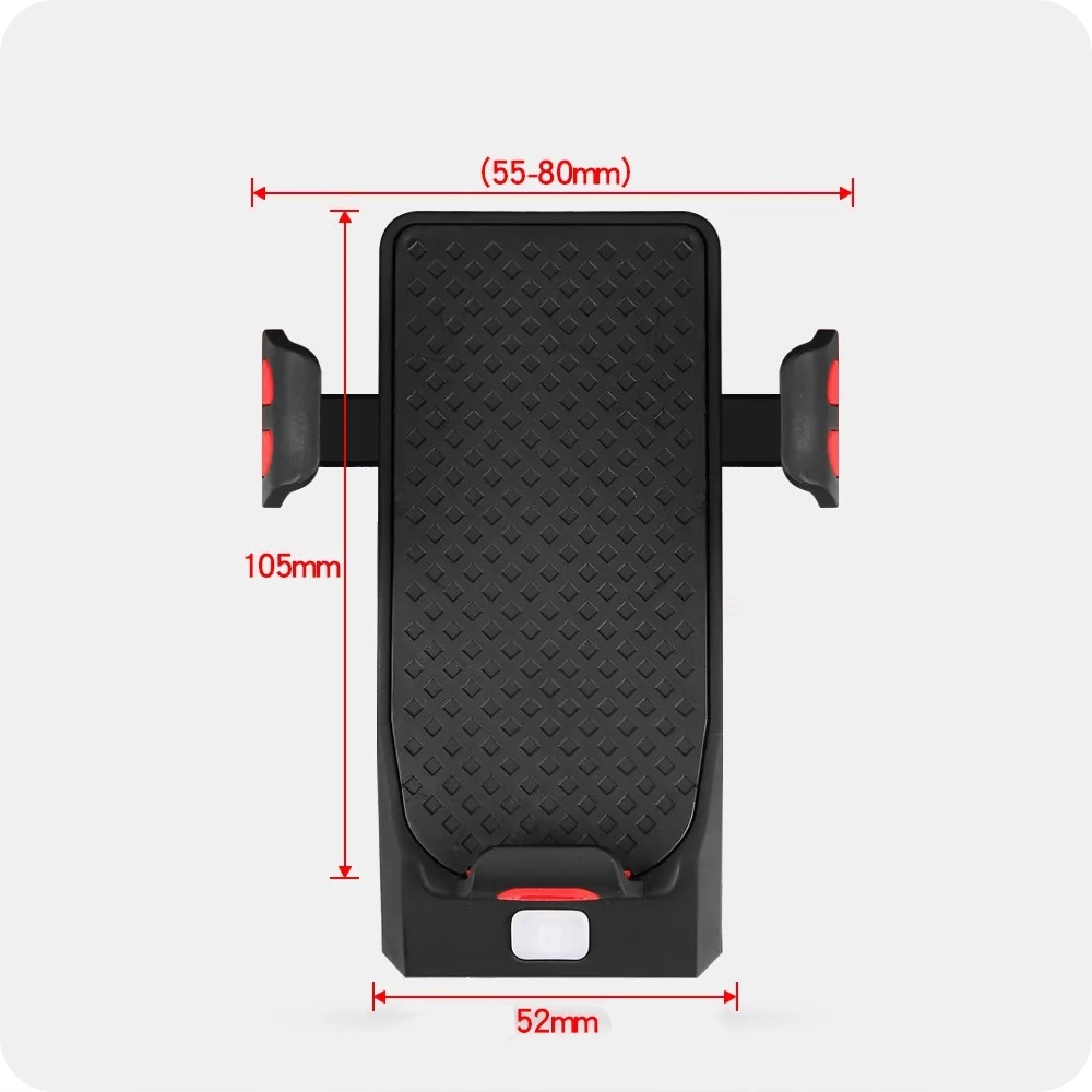 LAMPKA ROWEROWA LED PRZÓD MOCNA POWERBANK KLAKSON Kolor dominujący czarny