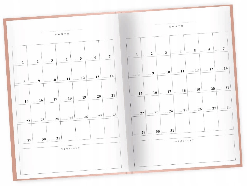 Planer notatnik organizer Bujo Bullet Journal A5 Rozmiar A5