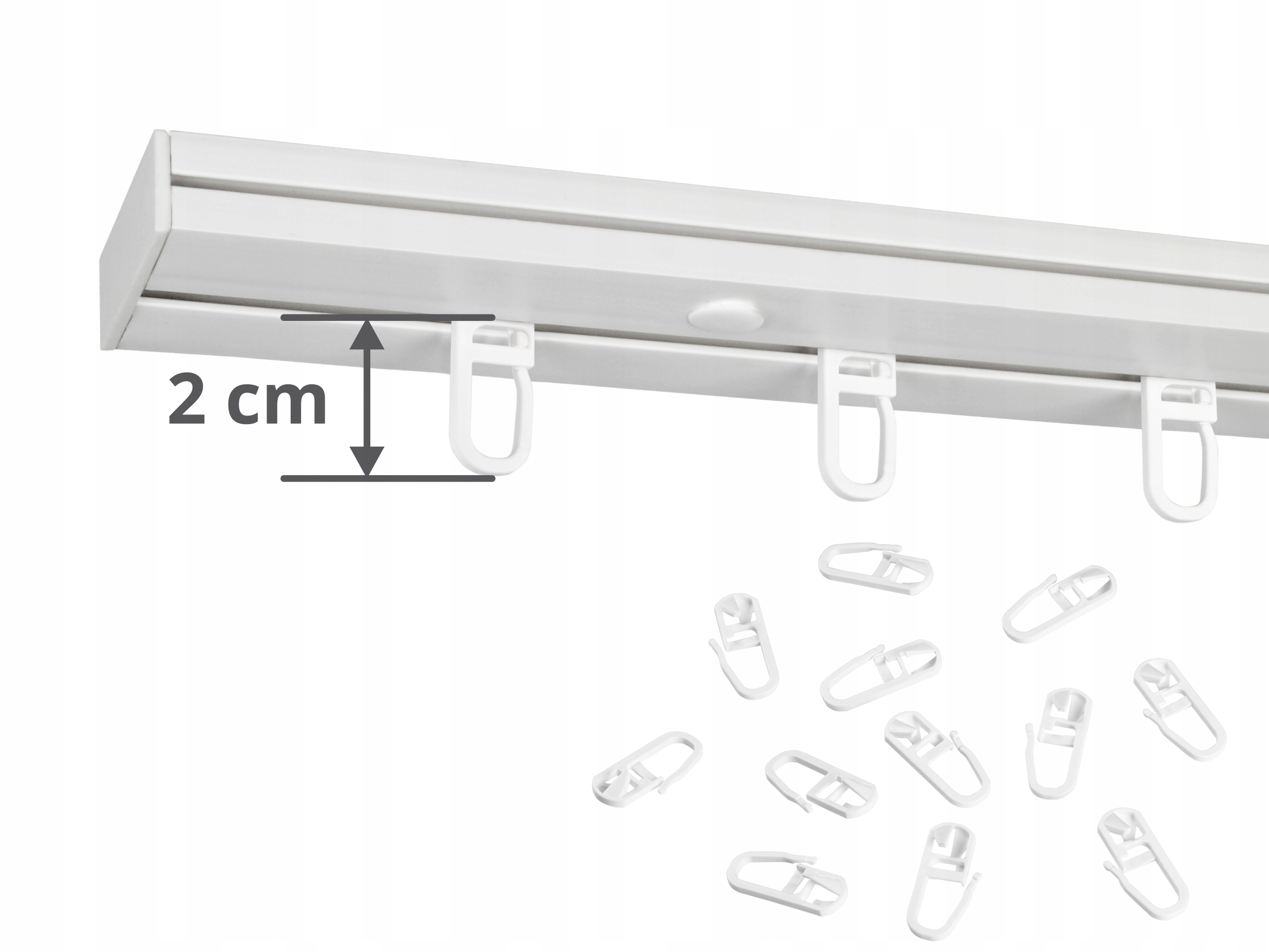 SZYNA SUFITOWA PCV I-torowa z Osłoną Kolor 130cm Kod producenta LM1B130