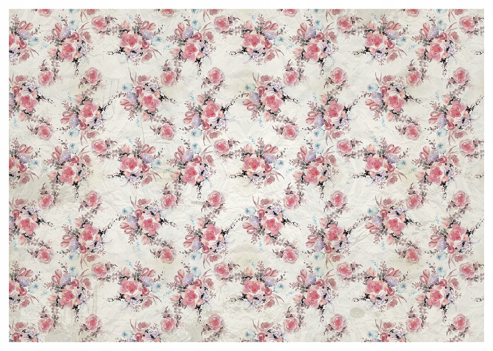 Vliesová fototapeta Ruže Vintage Pastelové kvety 300x210 lepidlo