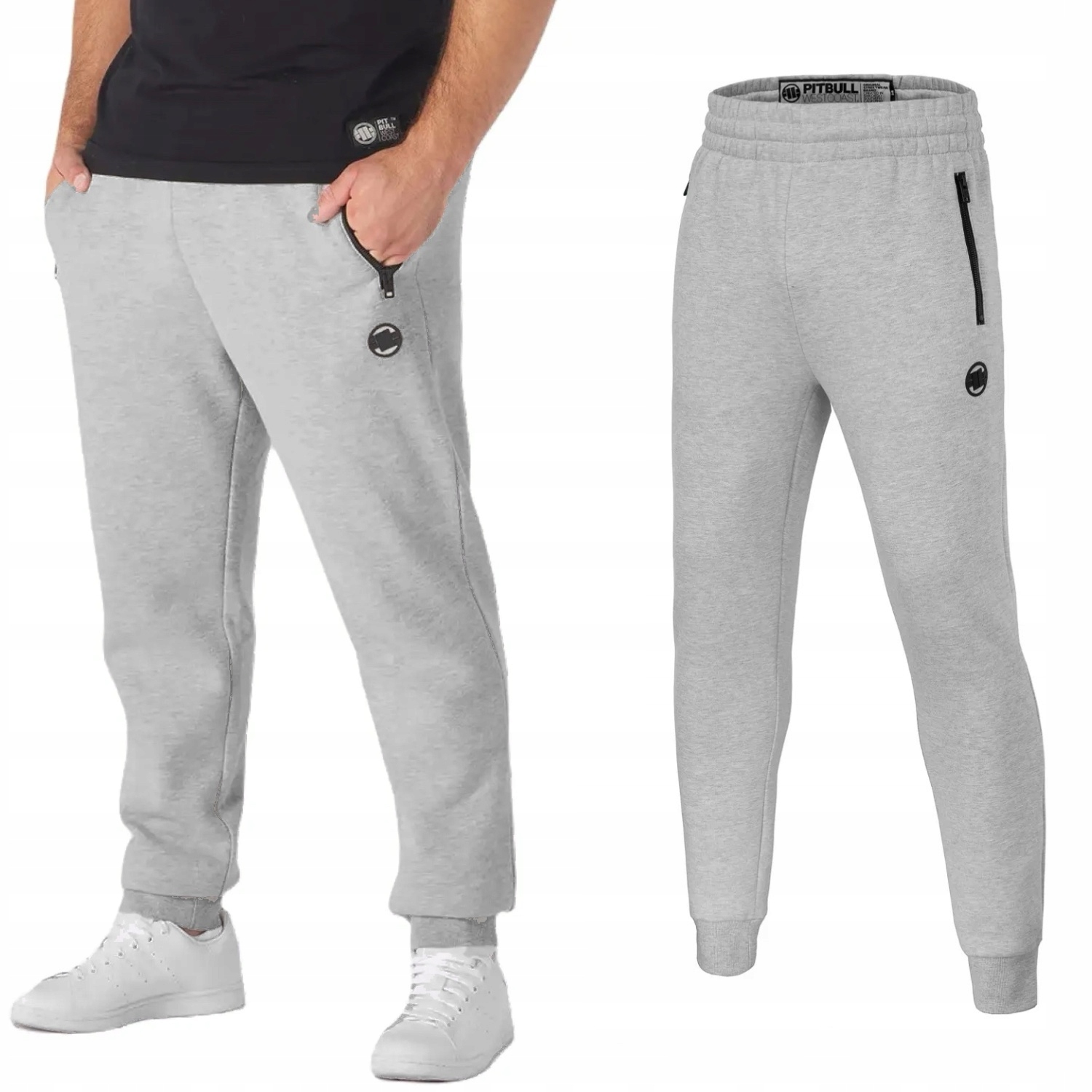 Dresové kalhoty Pitbull New Brushed Fleece Group Hatton '24 Šedý Melanž X