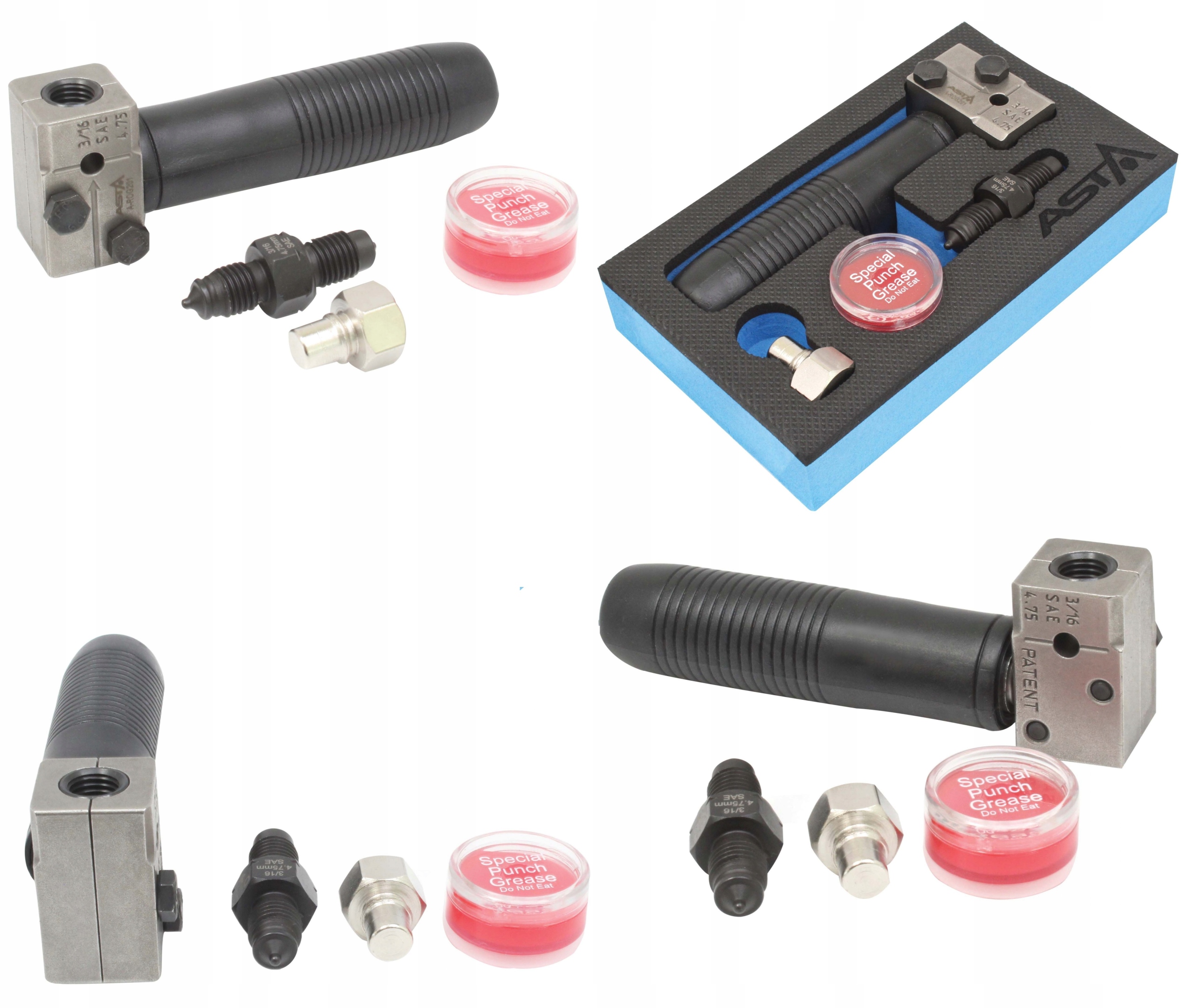 PRASKA DO ZARABIANIA PRZEWODÓW HAMULCOWYCH ZESTAW