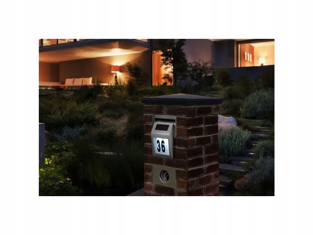 SOLARNY NUMER DOMU TABLICZKA PODŚWIETLANA LED NR Kod producenta 01504