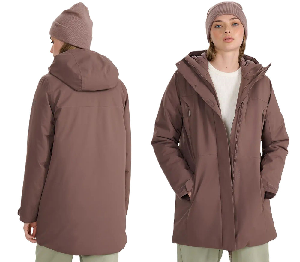 Dámská přechodová parka 4F s kapucí a Membrána S Kapucí XL