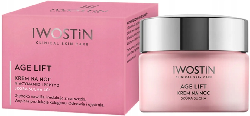 Iwostin Age Lift Krem odżywiający do twarzy skóra sucha na noc 40 50 ml