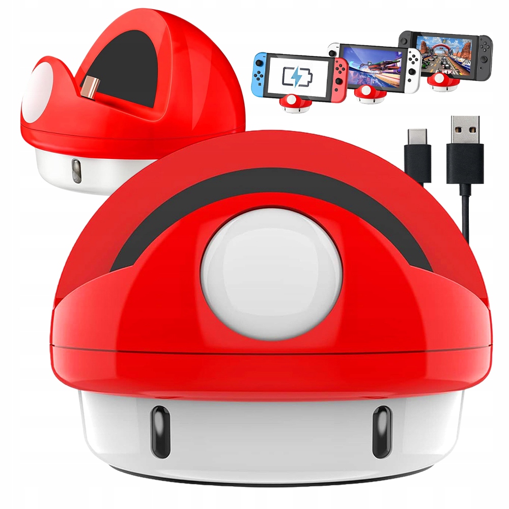 STACJA ŁADUJĄCA DO SWITCH Z KOMPAKTOWĄ KONSTRUKCJĄ I STABILNĄ PODSTAWĄ