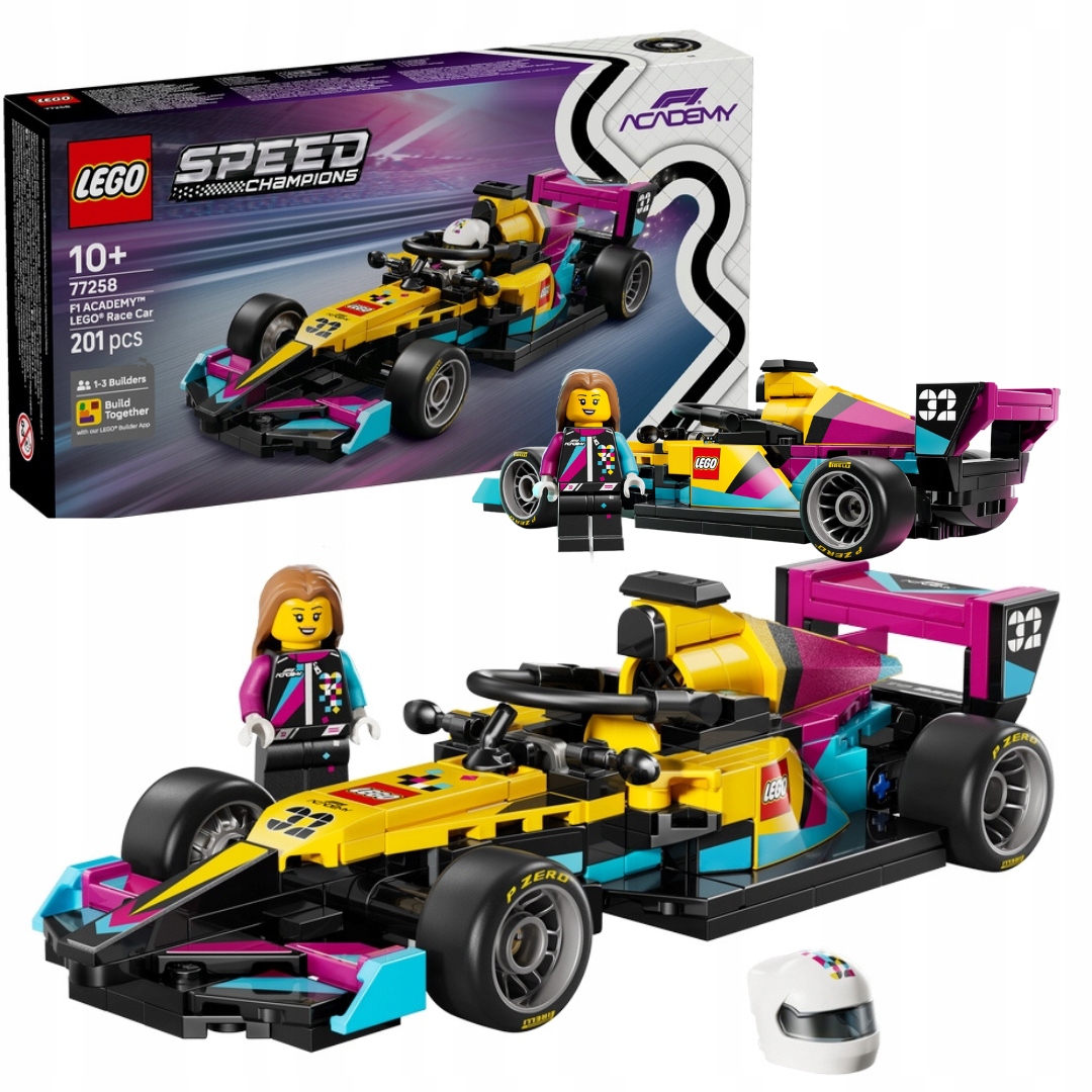 Lego Speed Champions 77258 Formule F1 Academy 10+ Závodní auto minifigurka