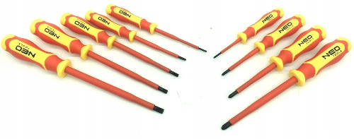 WKRĘTAKI ELEKTRYKA 9el ŚRUBOKRĘTY IZOLOWANE 1000V Marka Neo Tools