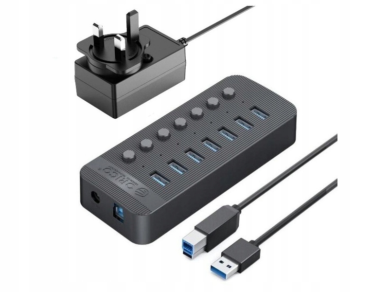 Hub Orico CT2U3-7AB Usb Typu B 3.2 Gen. 1, Aktywny