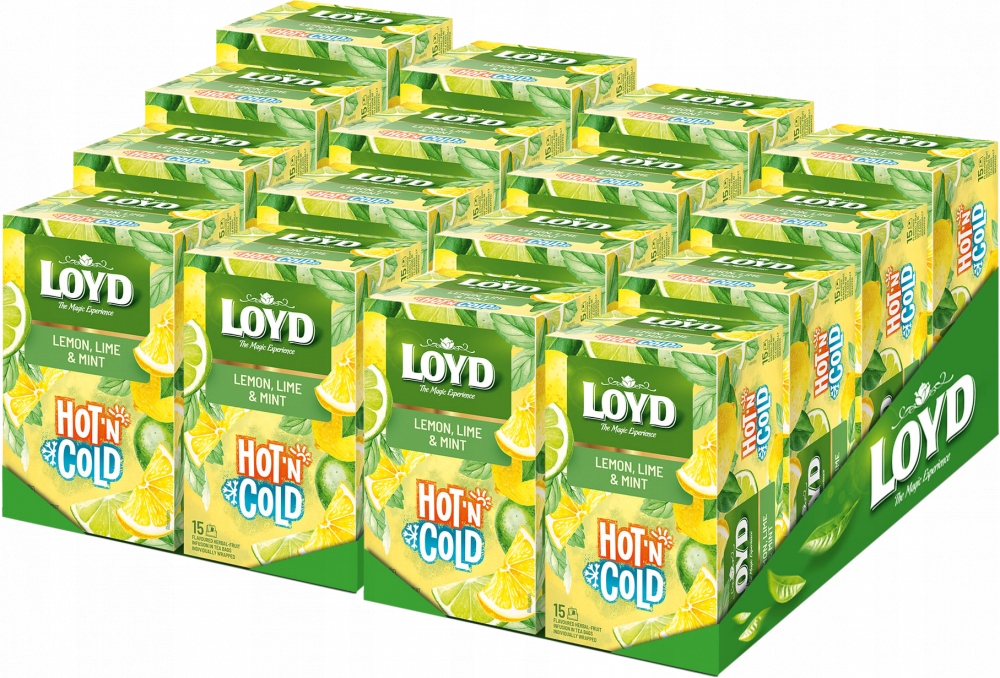 Ekspresowa Herbata Owocowa Loyd Cytryna Limonka Na Zimno Hot'N Cold 30g x16