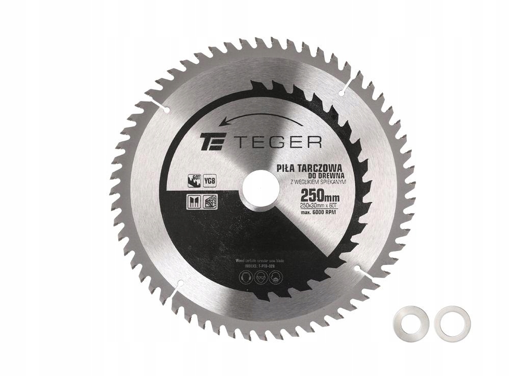 Piła tarczowa do drewna z węglikiem spiekanym 250x