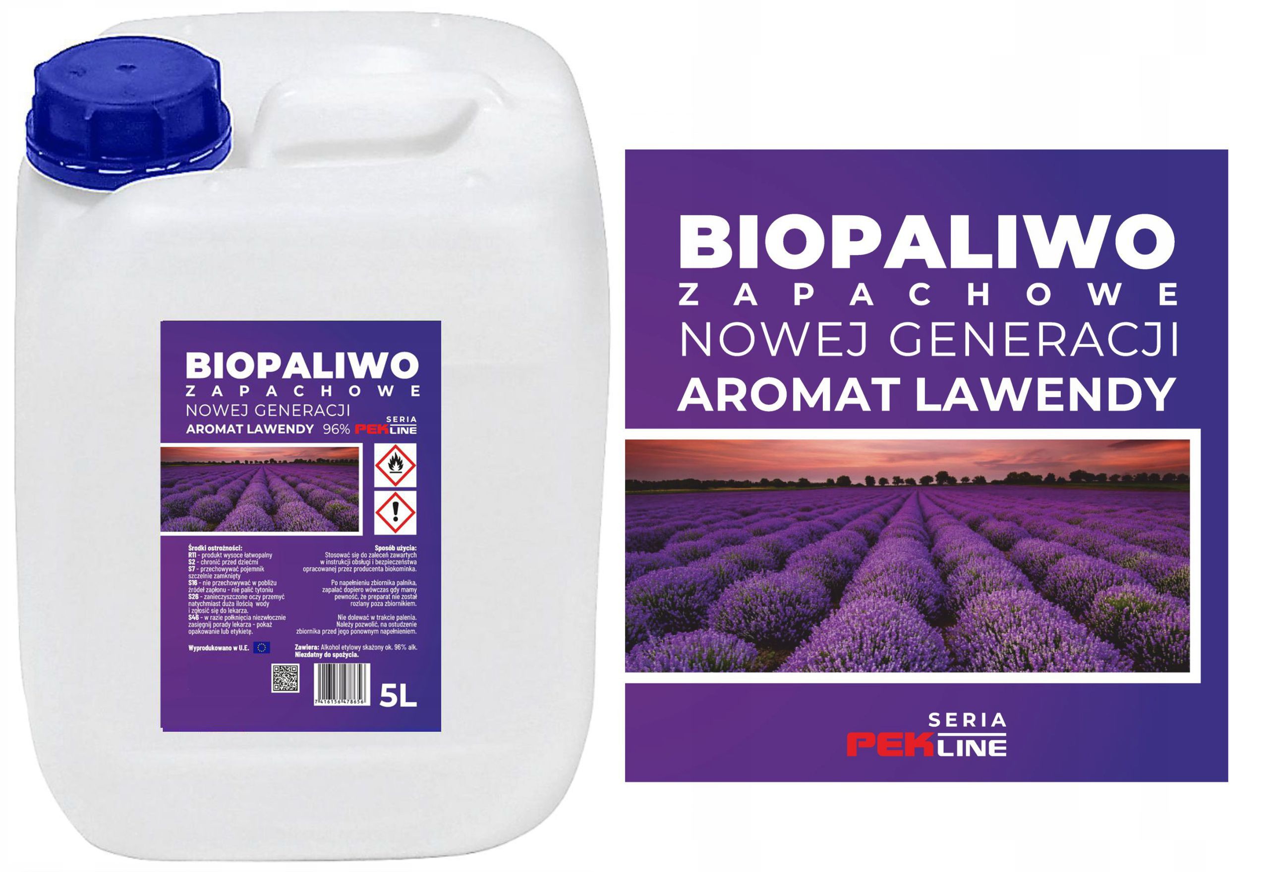 BIOETANOL BIOPALIWO ZAPACHOWE PALIWO DO KOMINKA BIOKOMINEK LAWENDA 5L