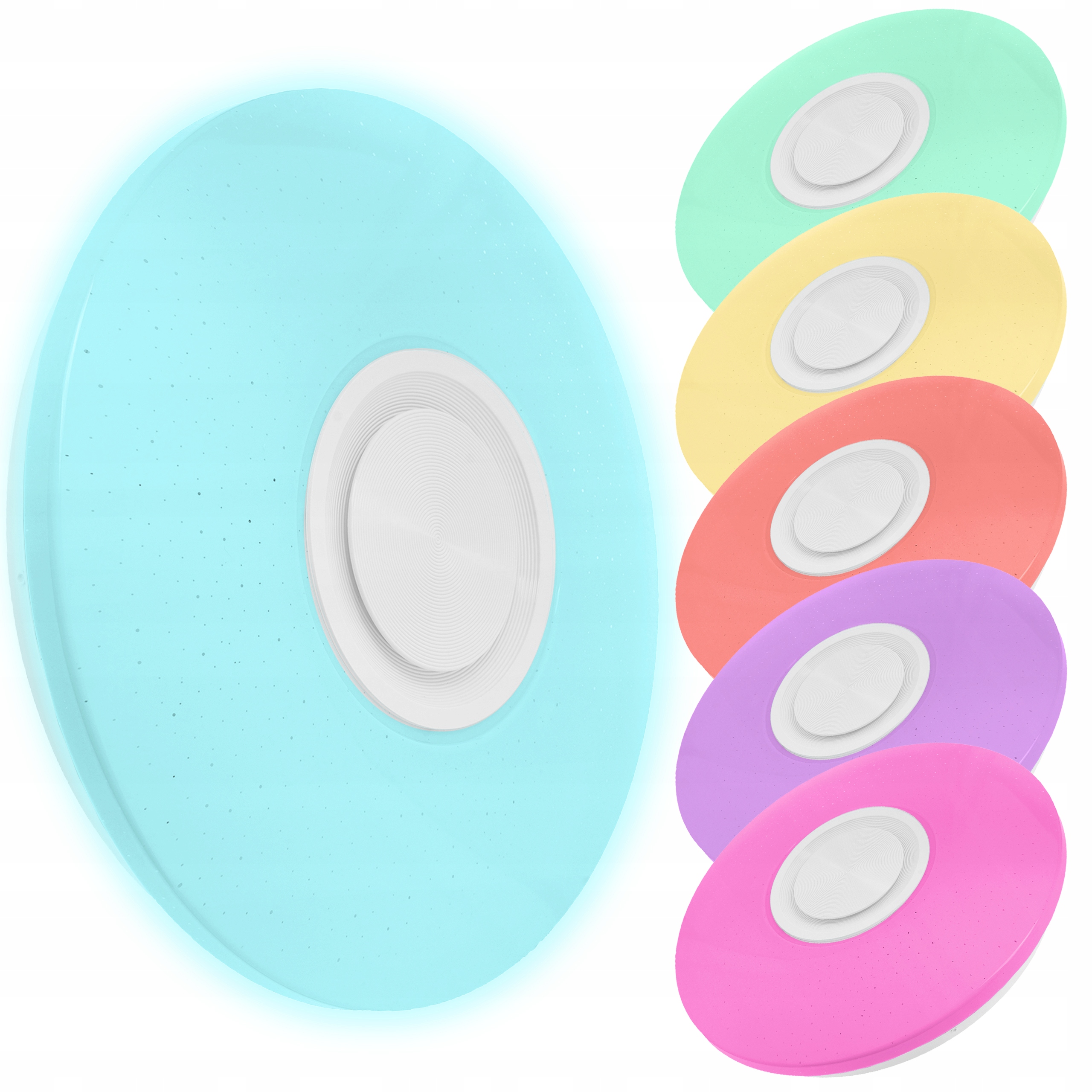 Lampa plafon LED RGB Kolorowa GŁOŚNIK Bluetooth 60w + Pilot Aplikacja SMART Marka LEDTechnics