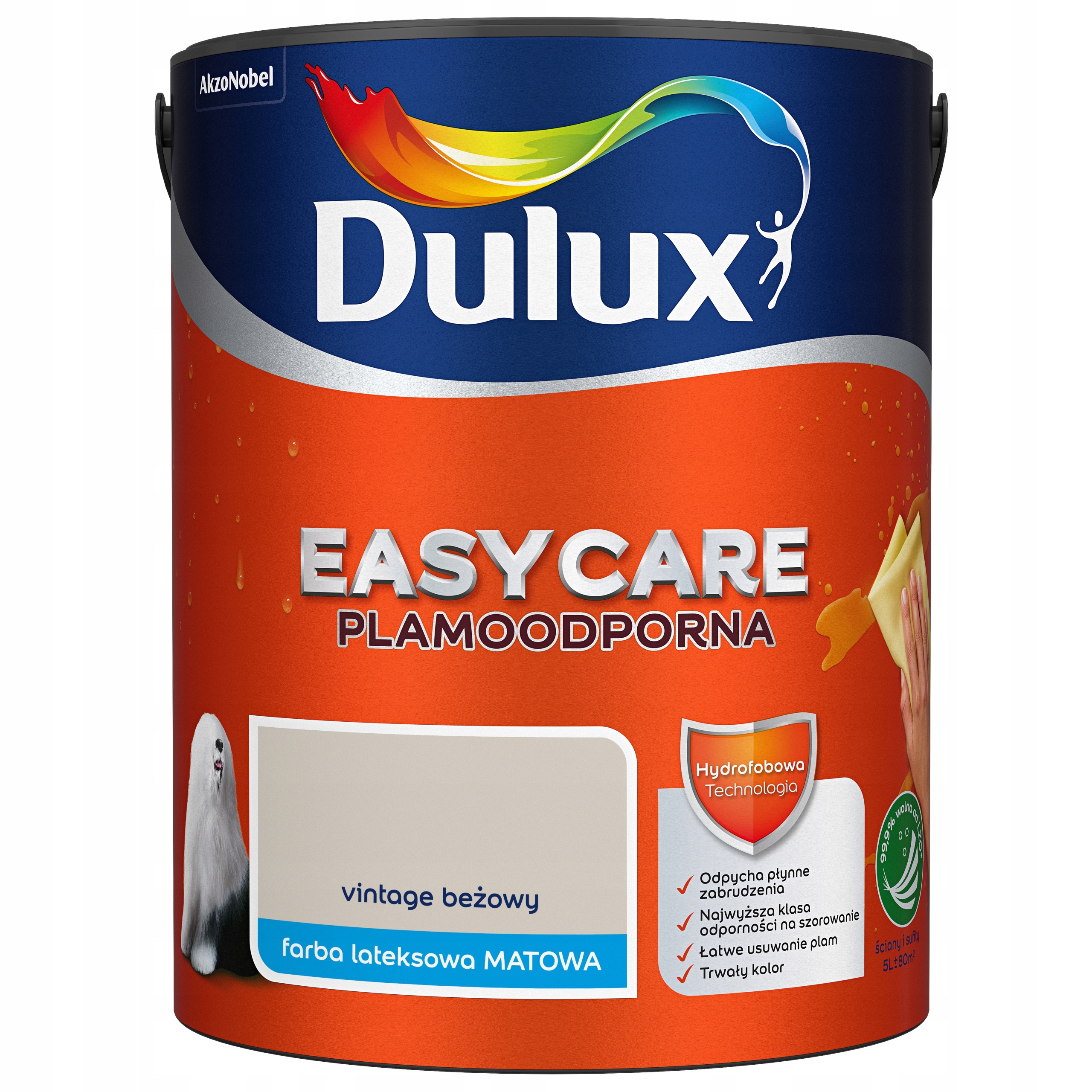 Farba Dulux Easycare vintage beżowy, 5l