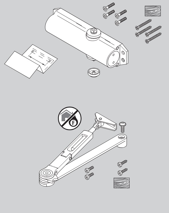 Samozamykacz ASSA ABLOY DC120 z blokadą otwarcia biały Marka Assa Abloy