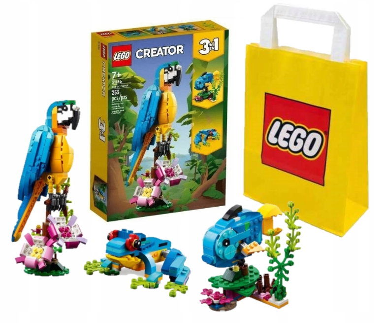 Lego Creator Egzotyczna Papuga Zestaw Dla Dziecka Torba