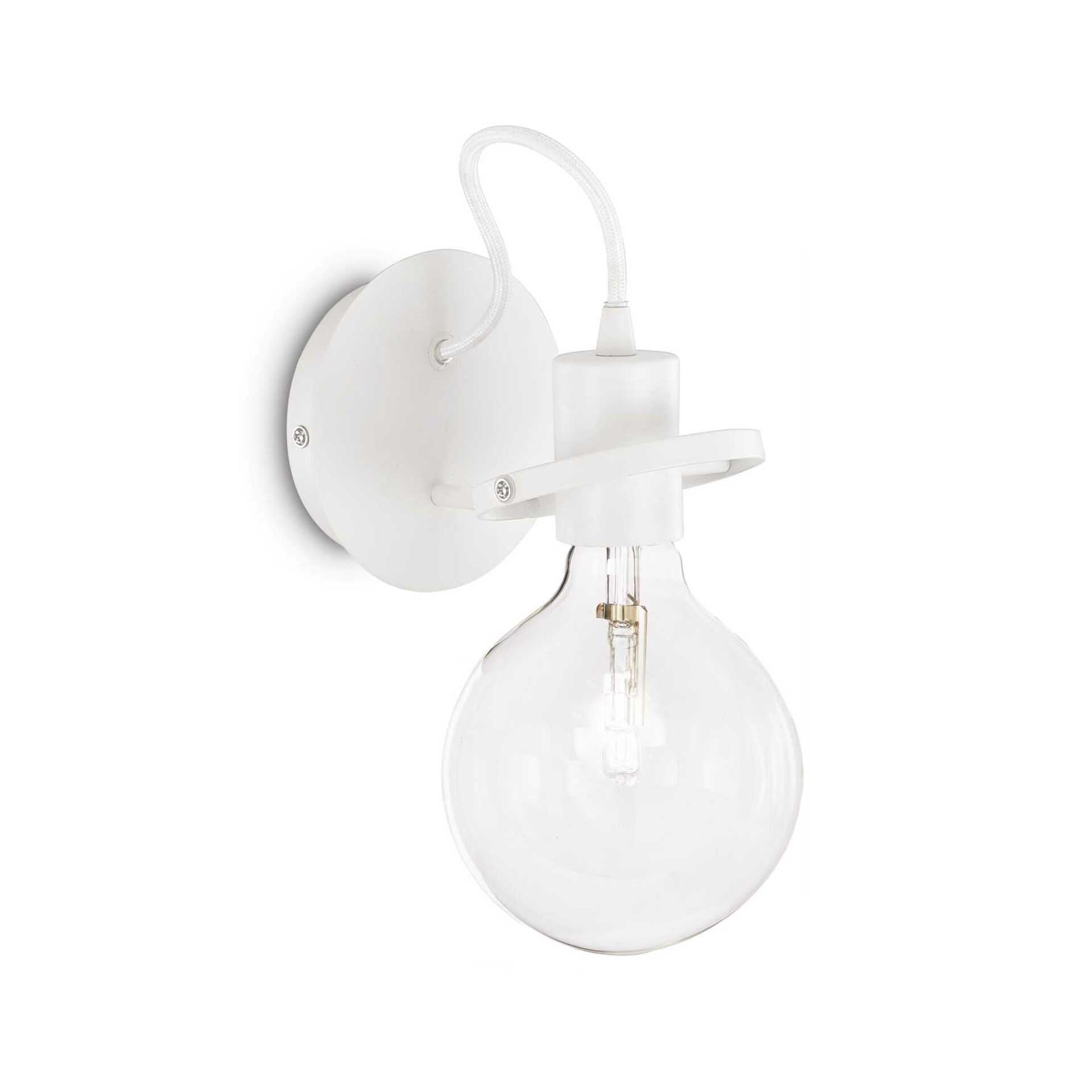 Nástěnné svítidlo Ideal Lux E27 bílá kov 60W IP20
