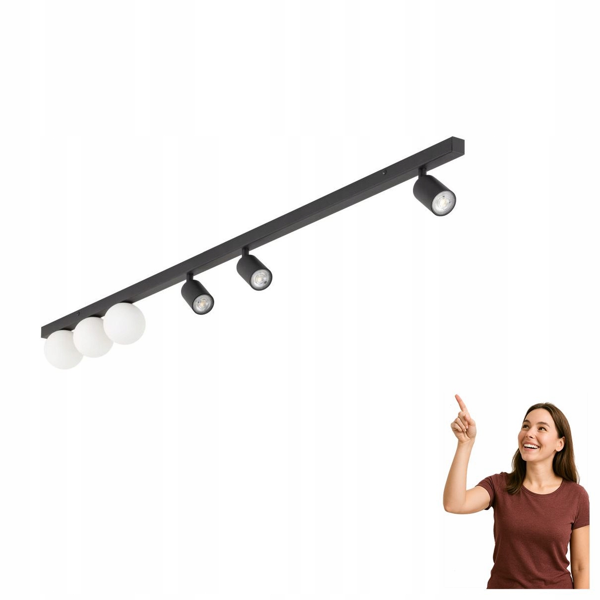 Stropná lampa s reflektorom Vox 10003 Tk Lighting