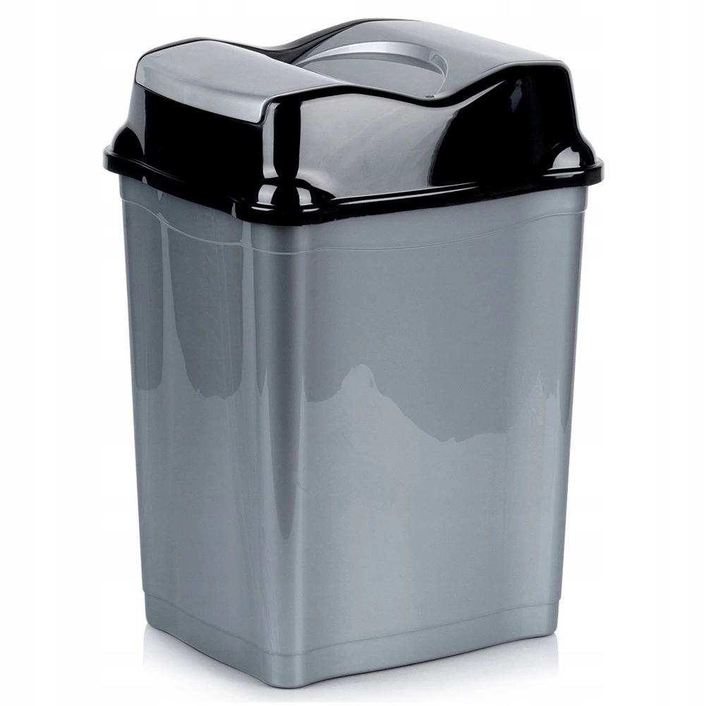 Levně odpadkový koš Orion šedý plast 28 l odolný a prostorný