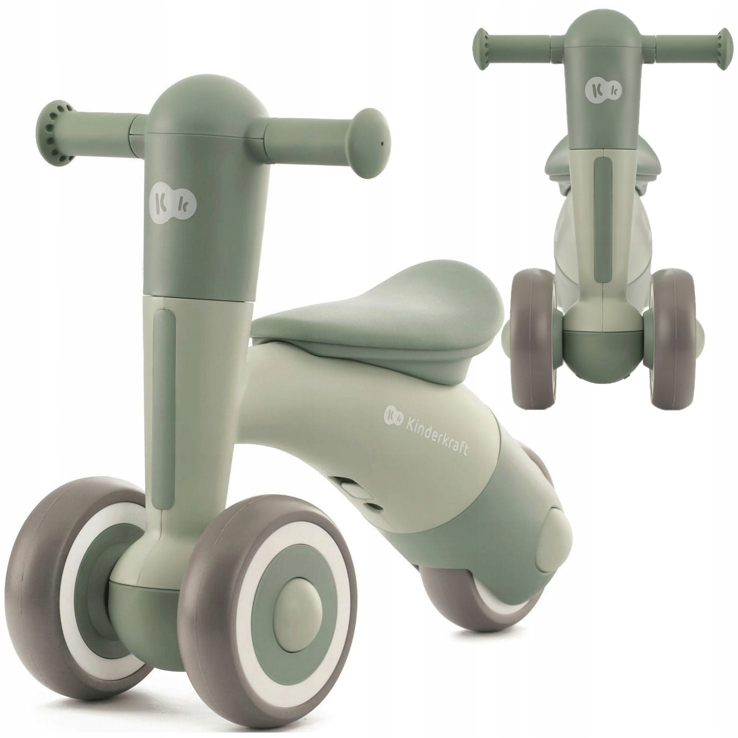 Kinderkraft Rowerek Biegowy Jeździk Pchacz Minibi Leaf Green Zielony