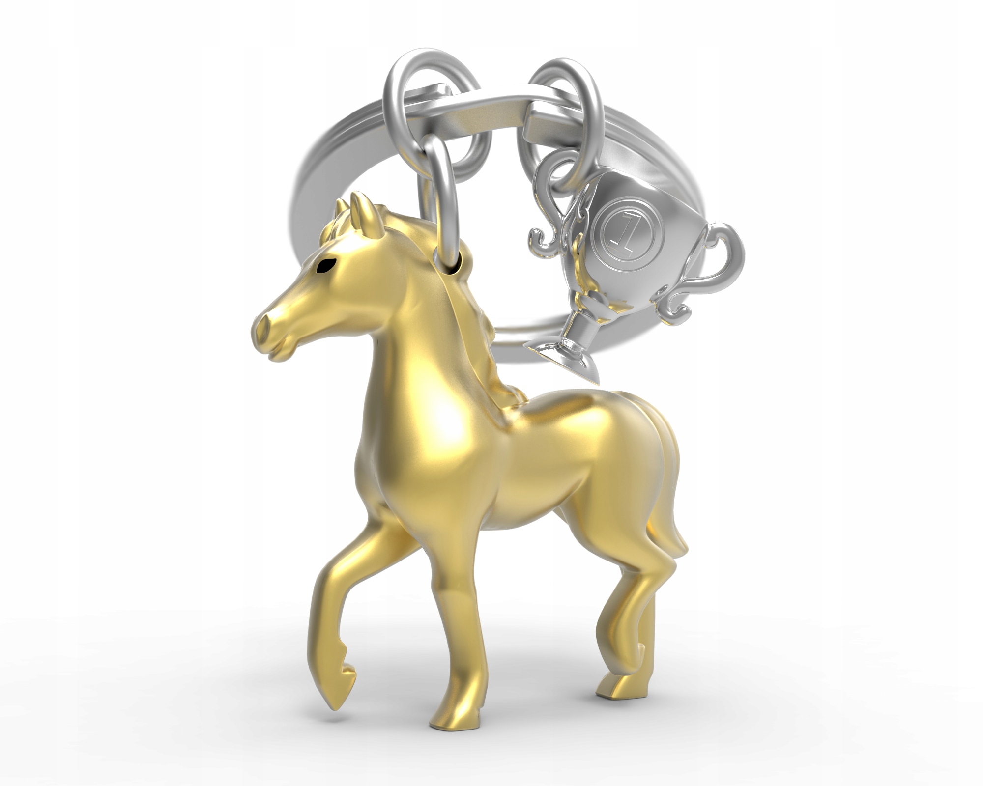 

Brelok breloczek do kluczy koń złoty Mtm