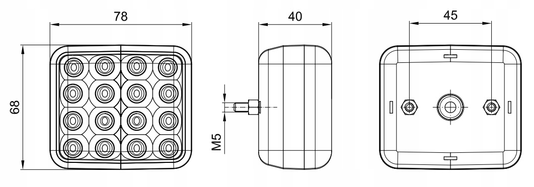 LAMPA TYLNA PRZECIWMGIELNA TYŁ FT-040 LED AUTO LAWETA PRZYCZPEA KONTENER Typ samochodu Autobusy Niezdefiniowany Samochody ciężarowe Samochody dostawcze Samochody kempingowe