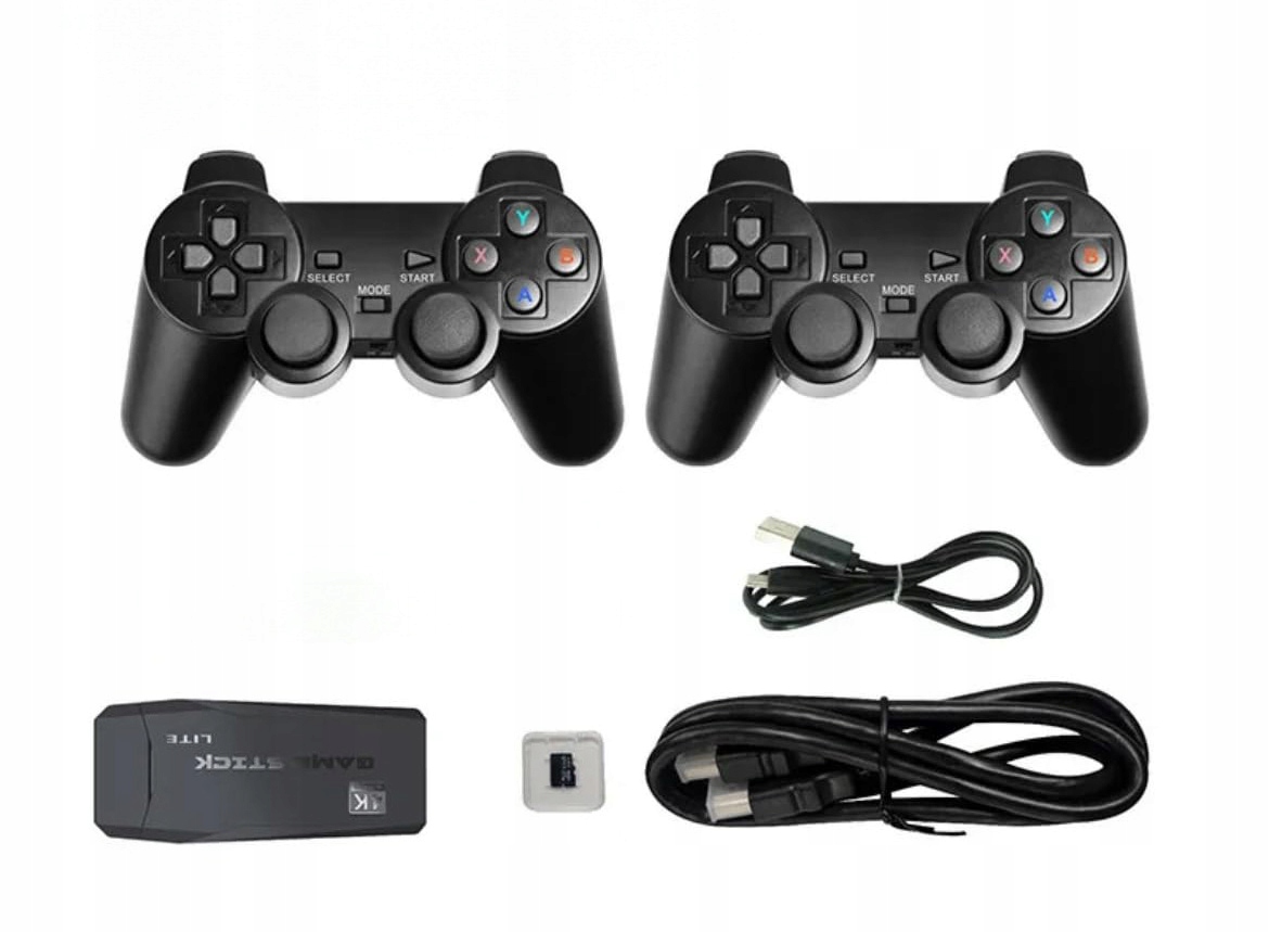 2024 New Video Game Console 2.4G Double Wireless Controller Game Stick 4K