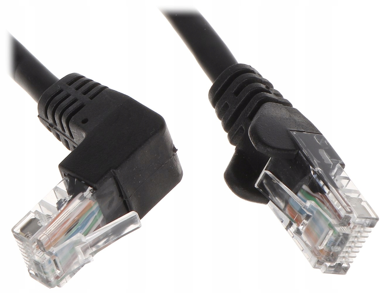 Patchcord Kabel sieciowy Lan RJ45 UTP 0.5m Kątowy Producent Delta