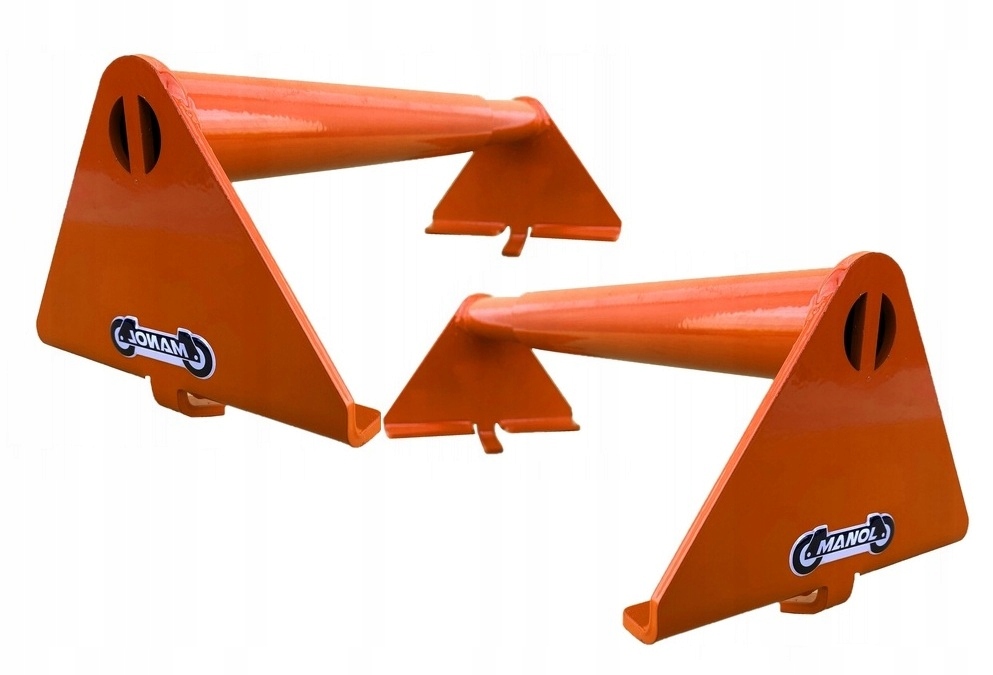 Sada 2 oranžových blokád kol pro odtahové vozidlo Univerzální