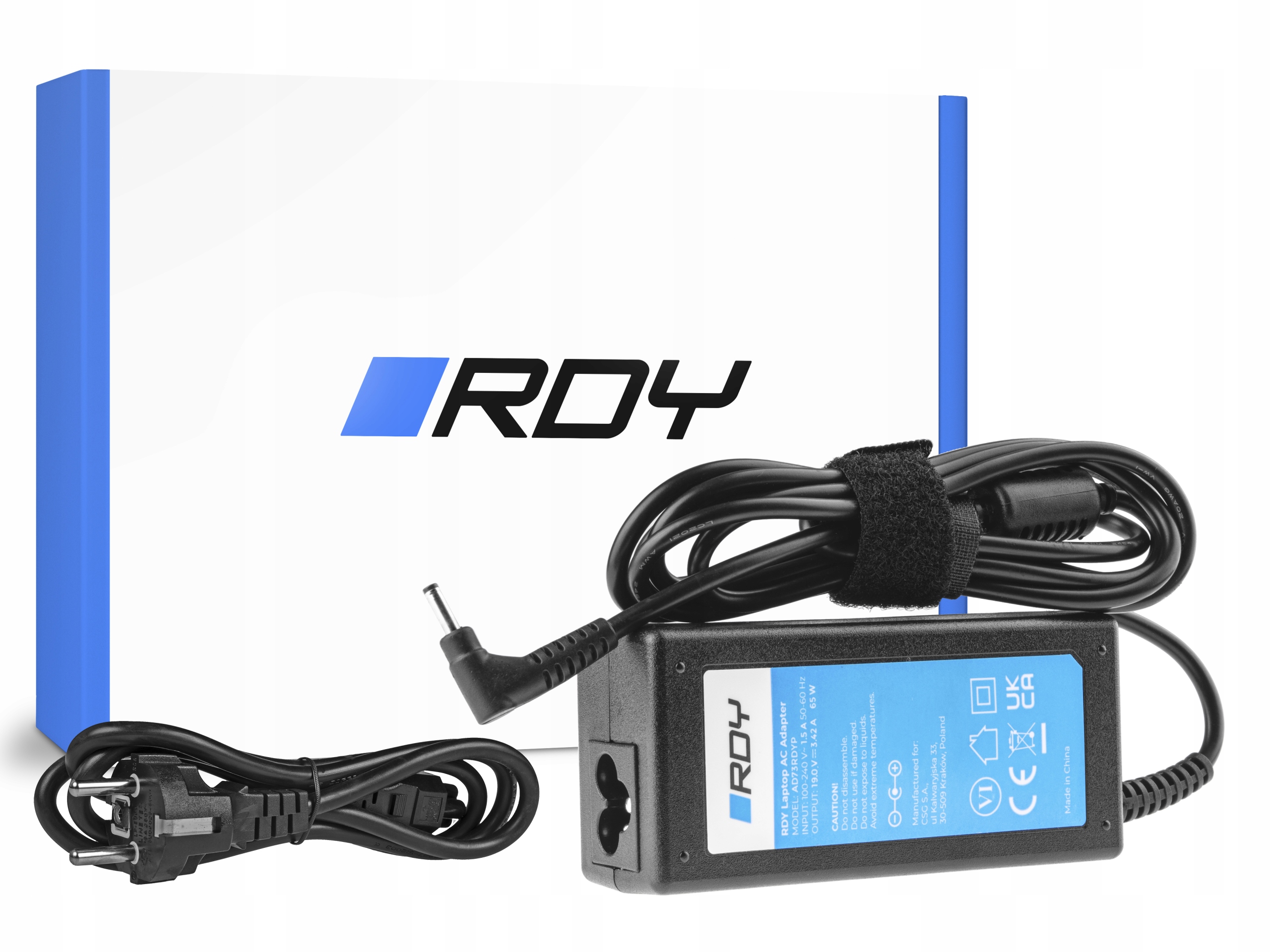 

Zasilacz Ładowarka do Acer 19V 3.42A 65W 3.0-1.1mm