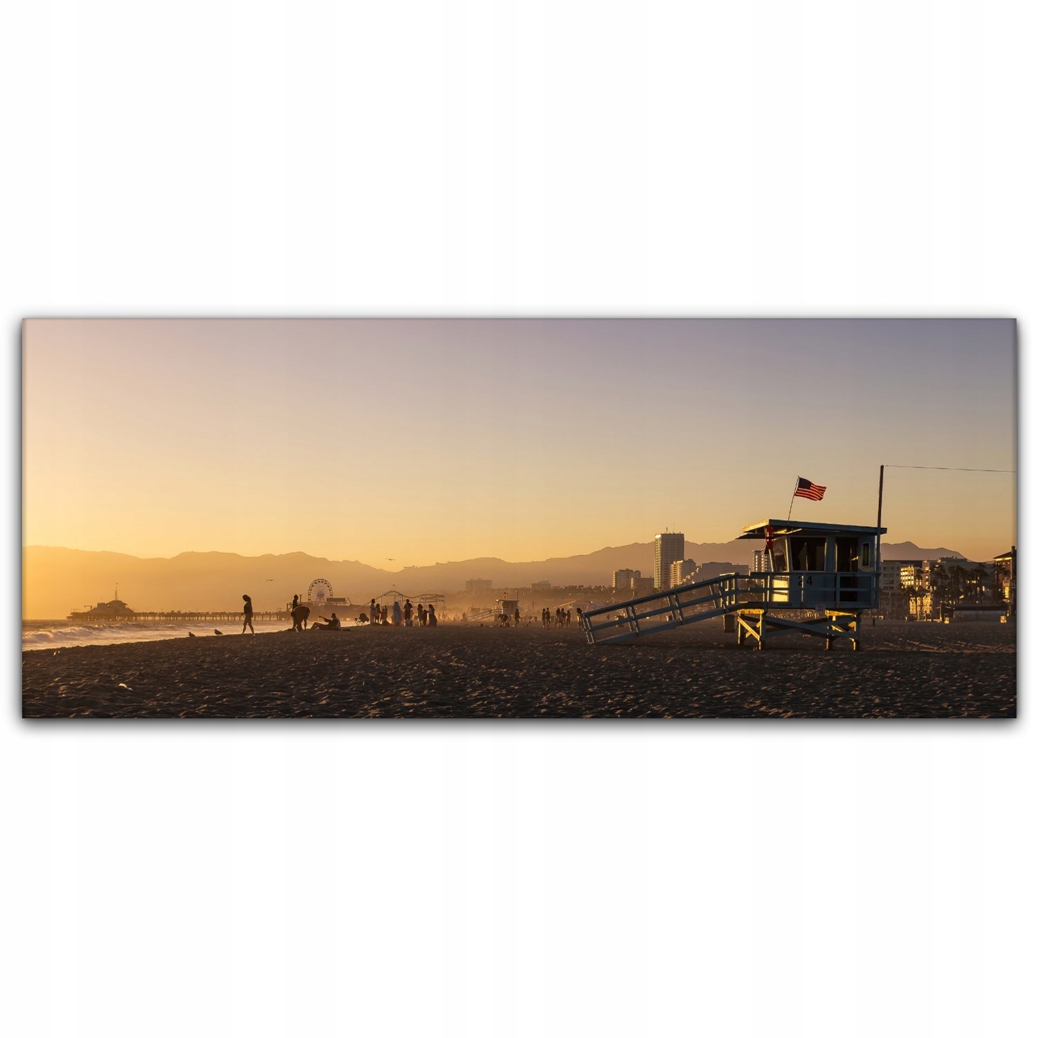 

Canvas na ramie ścienny 125x50 Santa Monica Miasto