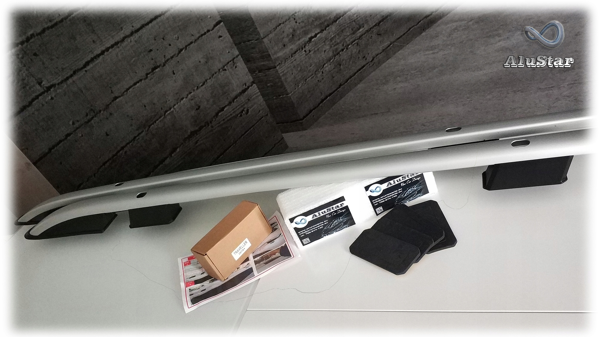 RELINGI DACHOWE Jumpy EXPERT PROACE 2016 Krotki Part number PROACEKR