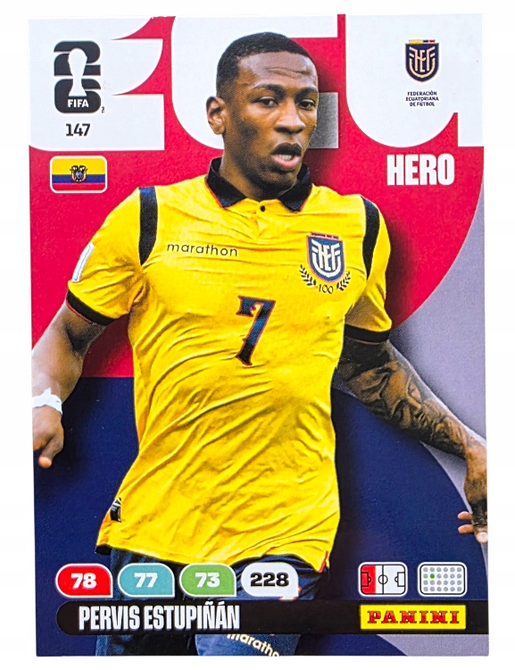 Karty Piłkarskie do albumu Panini World Cup 2026 Hero Ekwador 147 Estupinan
