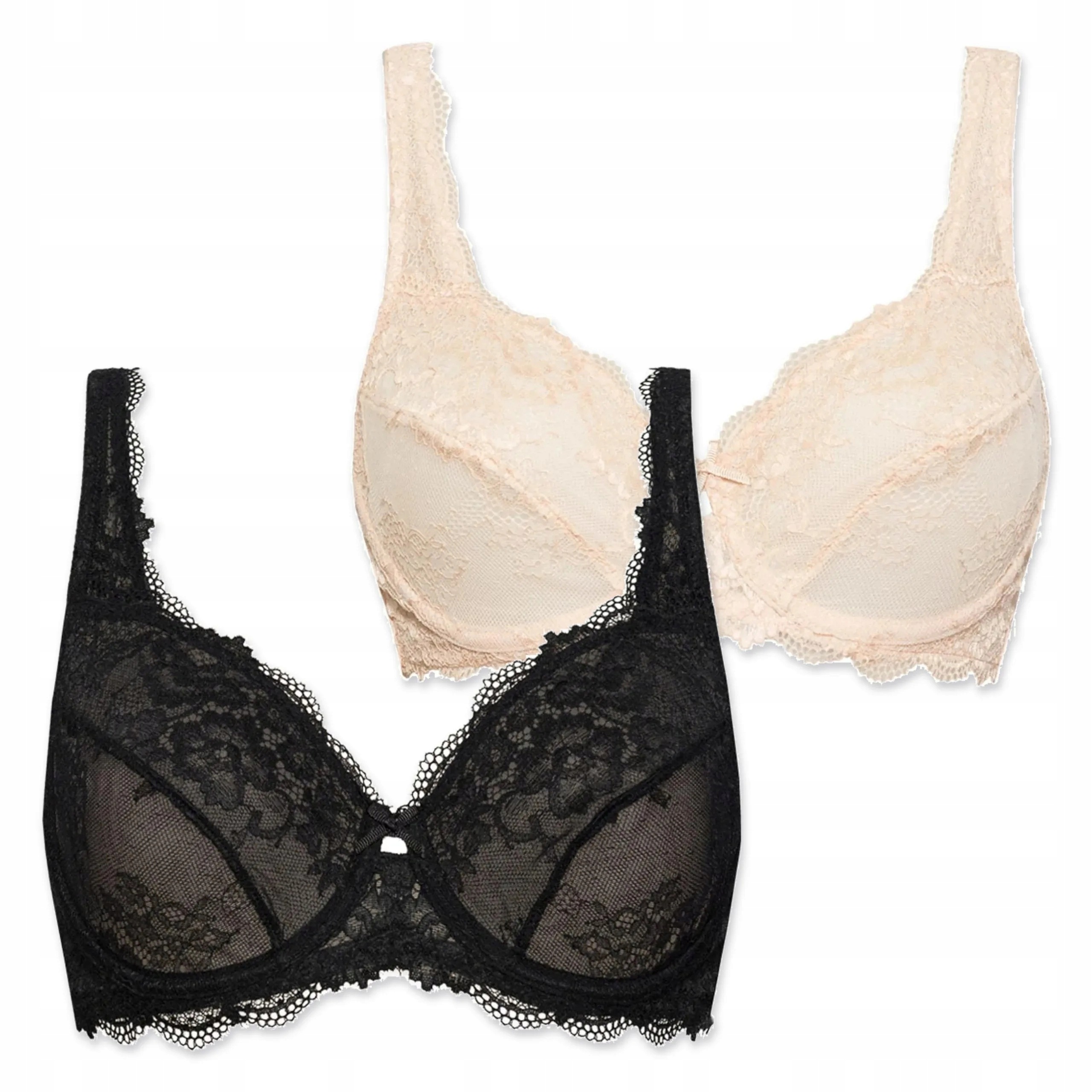 2x Podprsenka Sielei Wonder Lace 2442 cipria černá 80C