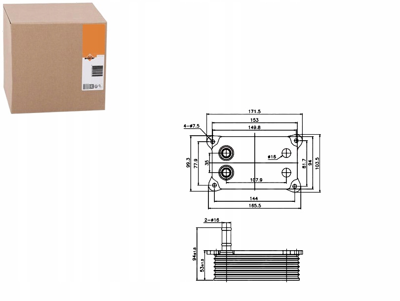 NRF CHŁODNICA OLEJU FORD MONDEO III 2.2 TDCI (B5Y)